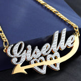 Double Plated Cupid Name Necklace Chantel The Label