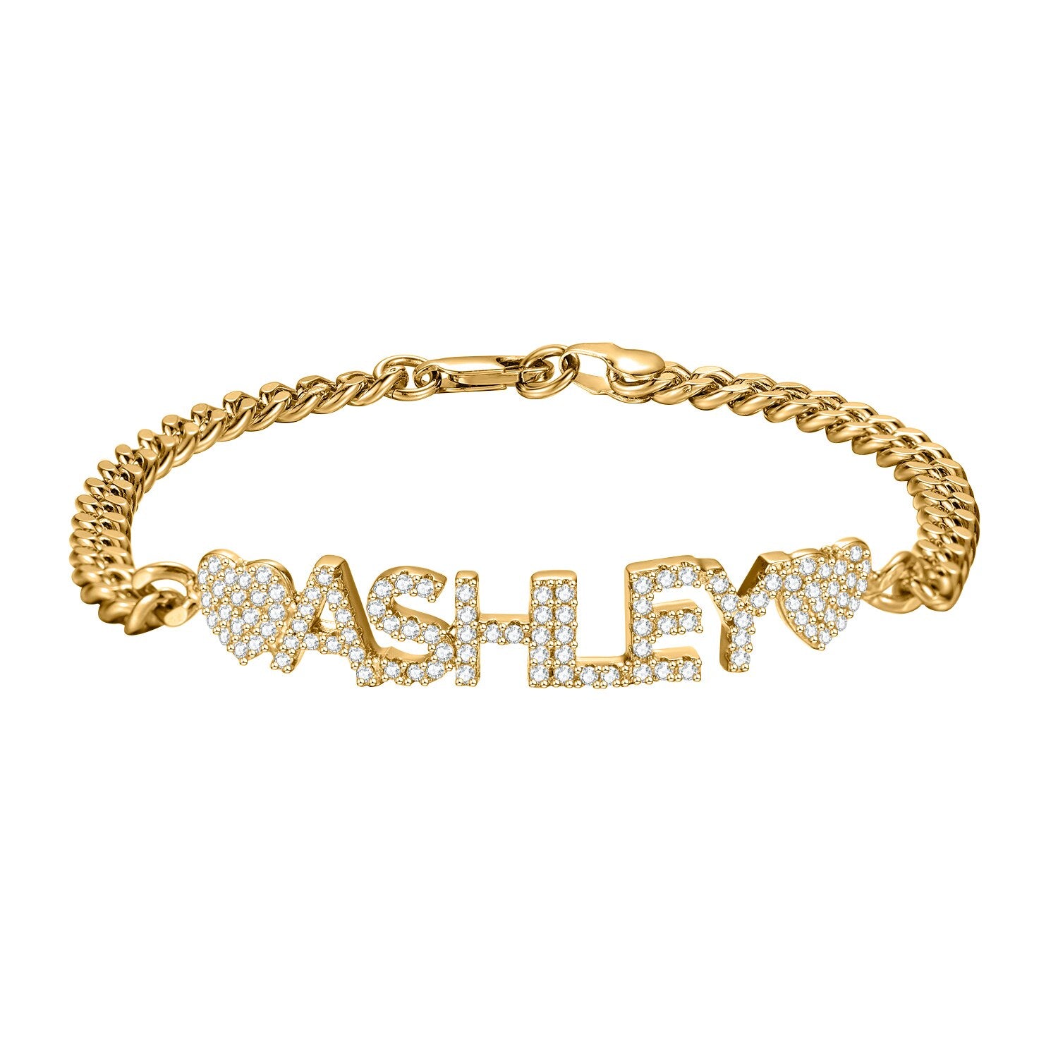 Diamond Personalized Name Bracelet Chantel The Label