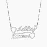 Lovers Custom Double Name Necklace Chantel The Label