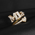 Personalized Iced Out Ring Chantel The Label