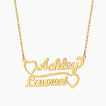 Lovers Custom Double Name Necklace Chantel The Label