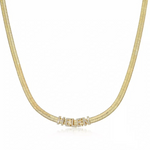 Herringbone name necklace Chantel The Label