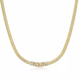 Herringbone name necklace Chantel The Label