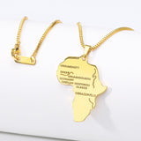 Africa Pendant Necklace Chantel The Label