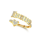 Personalized Iced Out Ring Chantel The Label