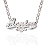 Double Plated Custom Heart Name Necklace Chantel The Label