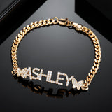 Diamond Personalized Name Bracelet Chantel The Label