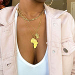 Africa Pendant Necklace Chantel The Label